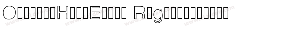OutwestHalfEmpty Regular字体转换